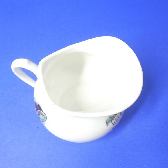 Hey Diddle Diddle Cat Fiddle Nursery Rhyme Cream Pitcher Vintage - Picture 7 of 9